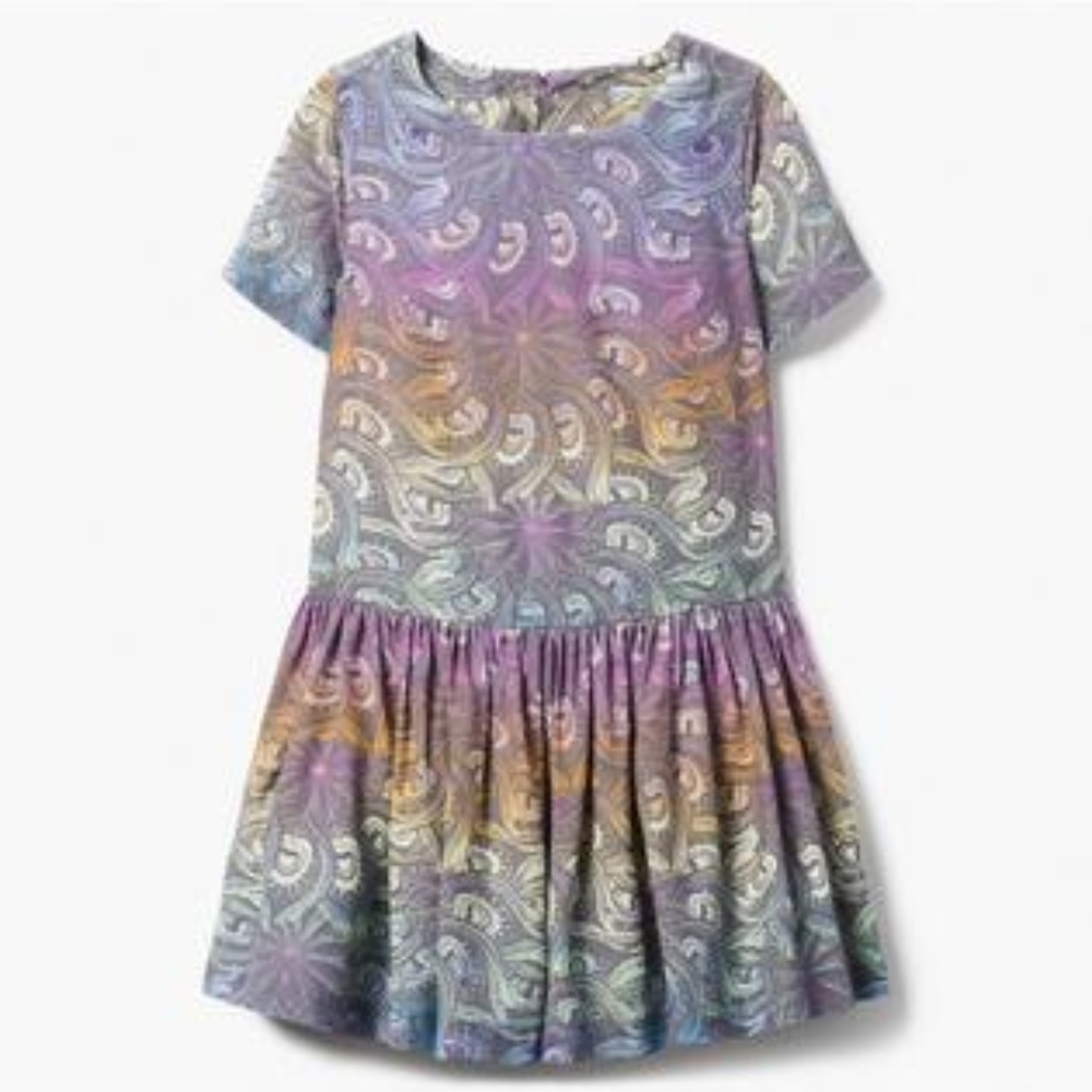 Gymboree Colorful Peacock Feather Dress NWT